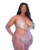 Φόρτωση εικόνας στο πρόγραμμα προβολής Gallery, Miami Crystal Mirrored Teddy w/Chain Tassel Detail Silver 1X/2X
