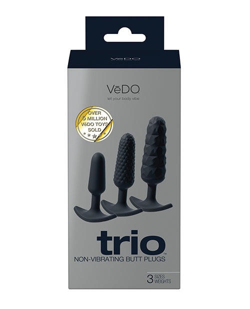 Załaduj obraz do przeglądarki galerii, VeDO Trio Anal Plug Set - Black