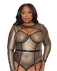 Indlæs billede i gallerifremviser, Holiday Metallic Fishnet Shrug Black/Gold OS/XL