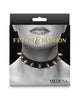 Load image into Gallery viewer, Fetish Fashion Medusa Collar Black PU Spiked Adjustable 11.5 To 17.5 Inches