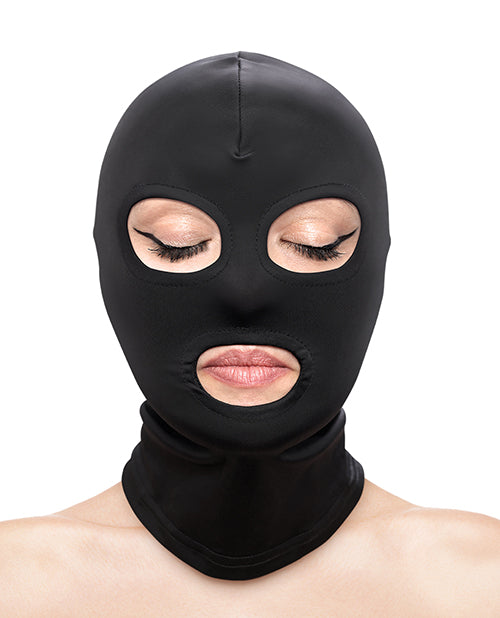 Lataa kuva gallerian katseluohjelmaan, Fetish & Fashion Eyes & Mouth Hood - Black