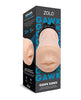 Load image into Gallery viewer, ZOLO Gawk Gawk Deep Throat Vibrating Masturbator Ivory With 10 Vibration Modes And 5 Suction Settings Mouth Design