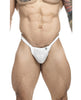 Load image into Gallery viewer, Male Basics Y Buns Thong White Sheer XL