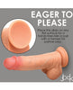 Load image into Gallery viewer, Curve Toys Jock Real Skin Silicone 8" Dildo w/Balls