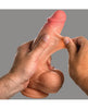 Load image into Gallery viewer, Curve Toys Jock Real Skin Silicone 8" Dildo w/Balls