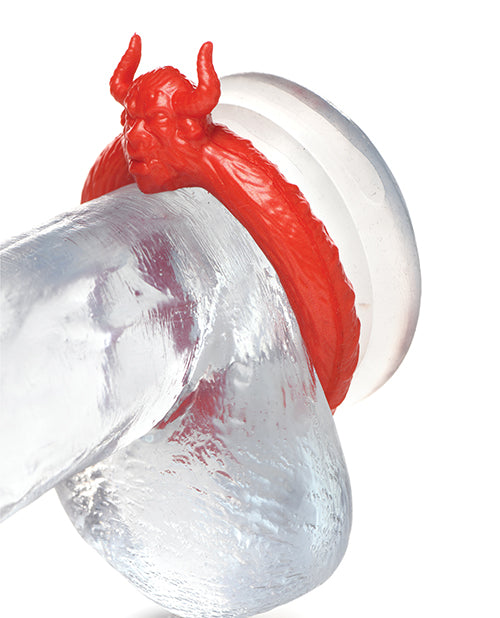 Afbeelding laden in Galerijviewer, Creature Cocks Beast Mode Silicone Cock Ring - Red