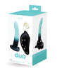 Charger l'image dans la visionneuse de la galerie, VeDO Duo Gode en silicone avec harnais - Turquoise/Noir