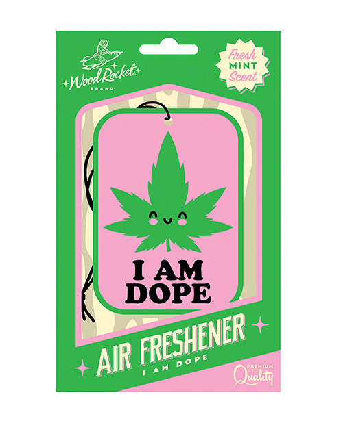 Ladda bilden i Galleri Viewer, Wood Rocket I am Dope Air Freshener - Mint