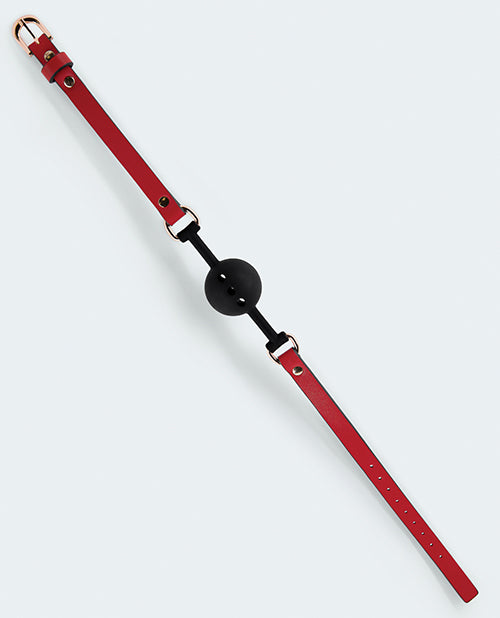 Charger l'image dans la visionneuse de la galerie, Lust PU Leather Ball Gag - Red/Black