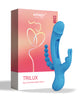 Lataa kuva gallerian katseluohjelmaan, Trilux Kinky Finger Rabbit Vibrator w/Anal Beads - Blue