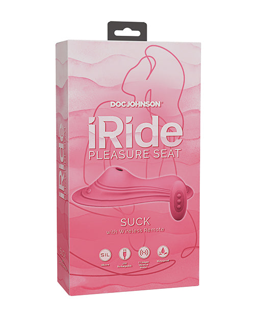 Afbeelding laden in Galerijviewer, iRide Pleasure Seat Suck Stimulator Rechargeable w/Wireless Remote - Dusty Pink
