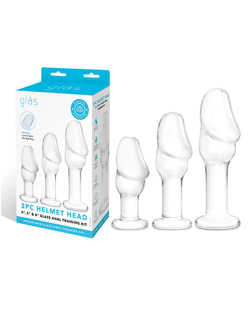 Load image into Gallery viewer, Glas Helmet Head Anal Training Kit - Set of 3