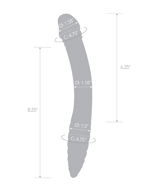Load image into Gallery viewer, Glas 11" Double-sided Dildo G-Spot & P-Spot Stimulation