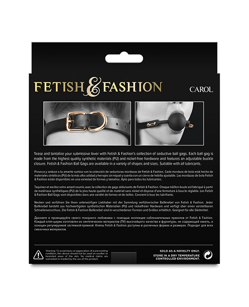 Afbeelding laden in Galerijviewer, Fetish & Fashion Carol Ball Gag - Black