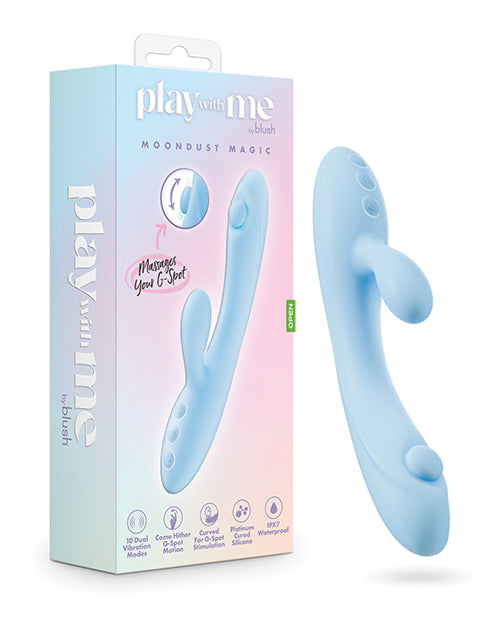 Load image into Gallery viewer, Blush Play With Me Moondust Magic Vibrator - Blue