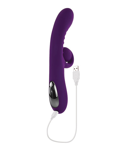Load image into Gallery viewer, Playboy Pleasure Curlicue Rabbit Vibrator - Acai