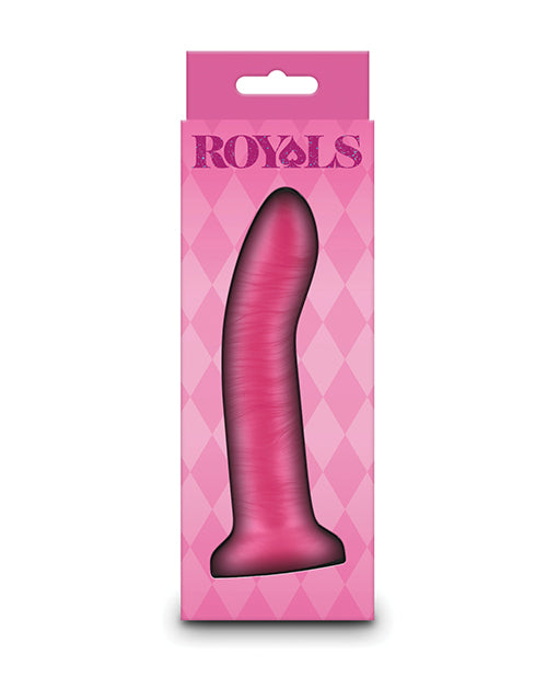 Load image into Gallery viewer, Royals 5" Charlie Curved Dildo - Metallic Pink
