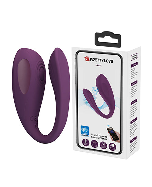 Lataa kuva gallerian katseluohjelmaan, Pretty Love Aari Thumping Dual Vibrator - Purple
