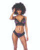 Afbeelding laden in Galerijviewer, Night Butterfly Lace and Mesh 2 pc Set - Black L/XL