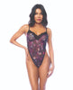Load image into Gallery viewer, Night Butterfly Bodysuit w/Hook and Eye Crotch Closure - Black L/XL