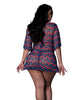 Ladda bilden i Galleri Viewer, Hazy Dayz Gummy Bears Blacklight Reactive Halter Top w/Thong & Dress 3 pc Set - Multi QN