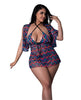 Ladda bilden i Galleri Viewer, Hazy Dayz Gummy Bears Blacklight Reactive Halter Top w/Thong & Dress 3 pc Set - Multi QN