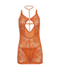 Bild in den Galerie-Viewer laden, Presley Lace Babydoll w/G-String 2 pc Set - Dragon Fire Orange S/M