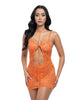 Bild in den Galerie-Viewer laden, Presley Lace Babydoll w/G-String 2 pc Set - Dragon Fire Orange S/M