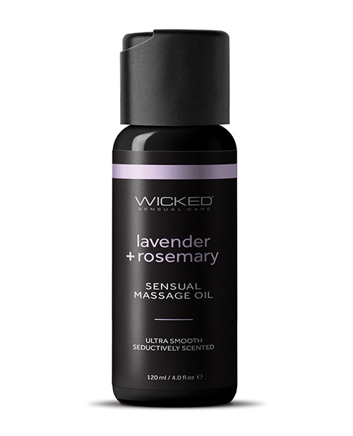 Carica l'immagine nel visualizzatore Galleria, Wicked Sensual Care Lavender & Rosemary Massage Oil - 4 oz