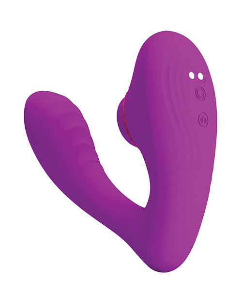 Load image into Gallery viewer, Pretty Love Nauty Thumping & Vibrating Insertable Vibrator - Fuchsia