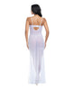 Afbeelding laden in Galerijviewer, Livia Dot Mesh & Lace Underwire Gown & Garter 2 pc Set - White L/XL