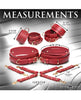 Indlæs billede i gallerifremviser, Master Series Crimson Captive Thigh, Wrist, Ankle Hog Tie Restraints - Red