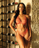 Cargue la imagen en el visor de la galería, Amina Scallop Lace & Mesh Bralette w/Panty 2 pc Set - Dragon Fire Orange L/XL