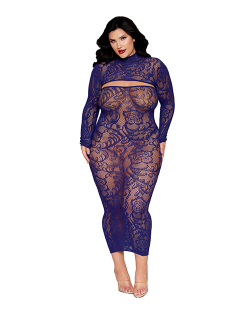 Indlæs billede i gallerifremviser, Floral Pattern Strapless Gown w/Removable Shrug 2 pc Set - Eclipse QN