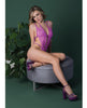 Bild in den Galerie-Viewer laden, Butterfly Fantasies Lace Crotchless Teddy - Neon Purple S/M