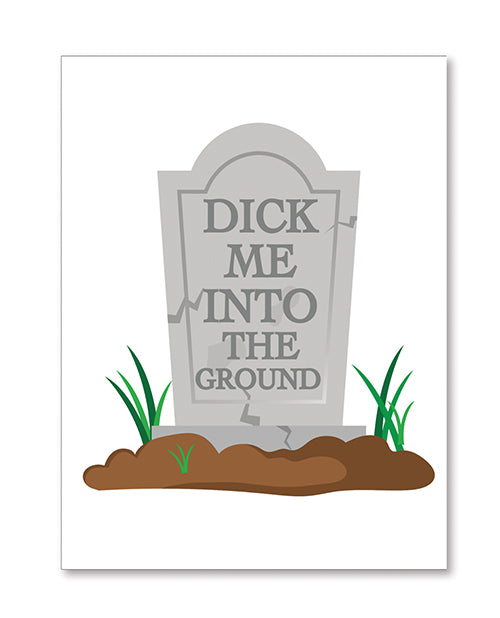 Load image into Gallery viewer, Halloween Dick In Ground Greeting Card w/Sticker