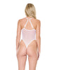 Ladda bilden i Galleri Viewer, Floral Scallop Stretch Lace & Mesh Teddy - White LG