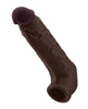 Afbeelding laden in Galerijviewer, Shaft Flexskin Liquid Silicone 8.8" Vibrating Sheath - Mahogany