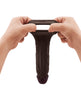 Afbeelding laden in Galerijviewer, Shaft Flexskin Liquid Silicone 8.8" Vibrating Sheath - Mahogany