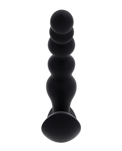 Load image into Gallery viewer, Evolved Bead Me Up Curved Anal Vibrator w/Remote Control - Black