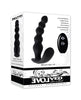 Load image into Gallery viewer, Evolved Bead Me Up Curved Anal Vibrator w/Remote Control - Black