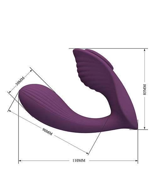Charger l'image dans la visionneuse de la galerie, Pretty Love Franz Magnetic App-Controlled Panty Vibe - Purple