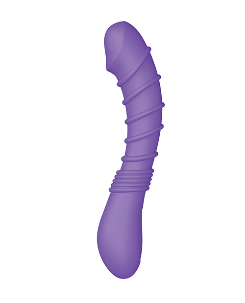 Charger l'image dans la visionneuse de la galerie, Luv Inc. Ribbed G-Spot Vibrator - Purple