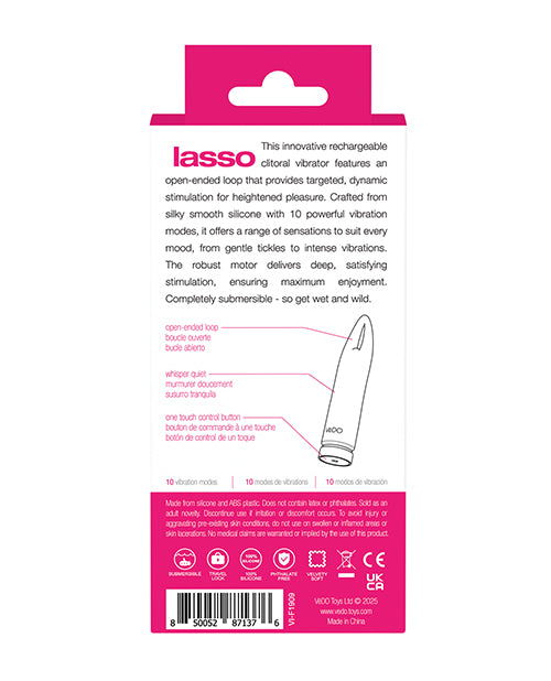 Cargue la imagen en el visor de la galería, VeDO Lasso Rechargeable Bullet Vibe - Pink