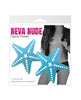 Charger l'image dans la visionneuse de la galerie, Neva Nude Glitter Starfish Under the Sea Pasties - Blue O/S