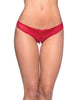 Cargue la imagen en el visor de la galería, Tanga sin entrepierna con perlas rojo talla única