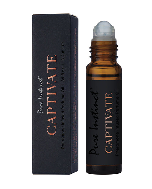 Carica l'immagine nel visualizzatore Galleria, Pure Instinct Mens Collection Pheromone Perfume Oil - 10.2 ml Captivate