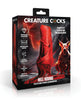 Bild in den Galerie-Viewer laden, Creature Cocks Hellhound Silicone Penis Enhancer Red Black