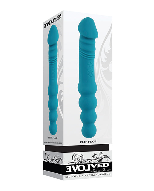 Charger l'image dans la visionneuse de la galerie, Evolved Flip Flop Dual-Sided Vibrator - Teal