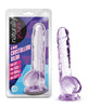 Cargue la imagen en el visor de la galería, Blush Naturally Yours 6 Inch Crystalline Dildo Amethyst Suction Cup